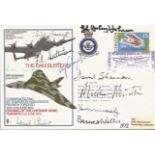 Rare WW2 Dambusters signed 617 Sqn 1972 cover. Signed by Barnes Wallis, Bill Howarth, Fred