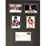 Muhammad Ali signed 1988 US Seoul Olympics FDC mounted with four 6 x 4 photos into an attractive