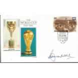 Bobby Moore signed Tuvalu 1986 world cup FDC. Good Condition. All signed items come with our