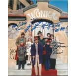 Willy Wonka Charlie and the Chocolate Factory colour 10x 8 photo signed by all five kids including