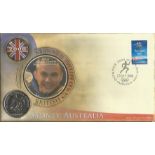 Olympics 2000 British Gold Medal Winners Jonathan Edwards coin FDC PNC. Gibraltar 1 crown coin
