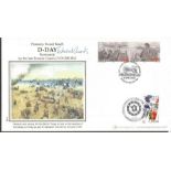 Edward Gueritz signed Internetstamps 2004 D Day FDC. Good Condition. All signed items come with