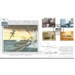 Thomas Gould VC and Ian Fraser VC signed Internetstamps official 2001 Royal Submarine Museum FDC.