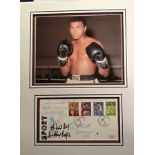 Muhammad Ali Boxing signed autograph presentation. High quality professionally mounted 17x13 inch