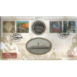 Workers Tales 1999 Millennium Benham official coin FDC PNC C99. Greenwich postmark with 1988 Isle of