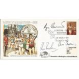 Roger Banister, Chris Chataway and Chris Brasher signed London Marathon 1981 FDC. Signed by the 4