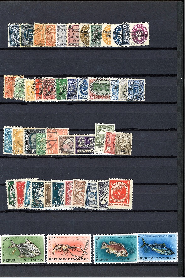 Stamp collection in brown stock book. Mint and used including Belgium and Germany. Cat value £ - Image 4 of 8