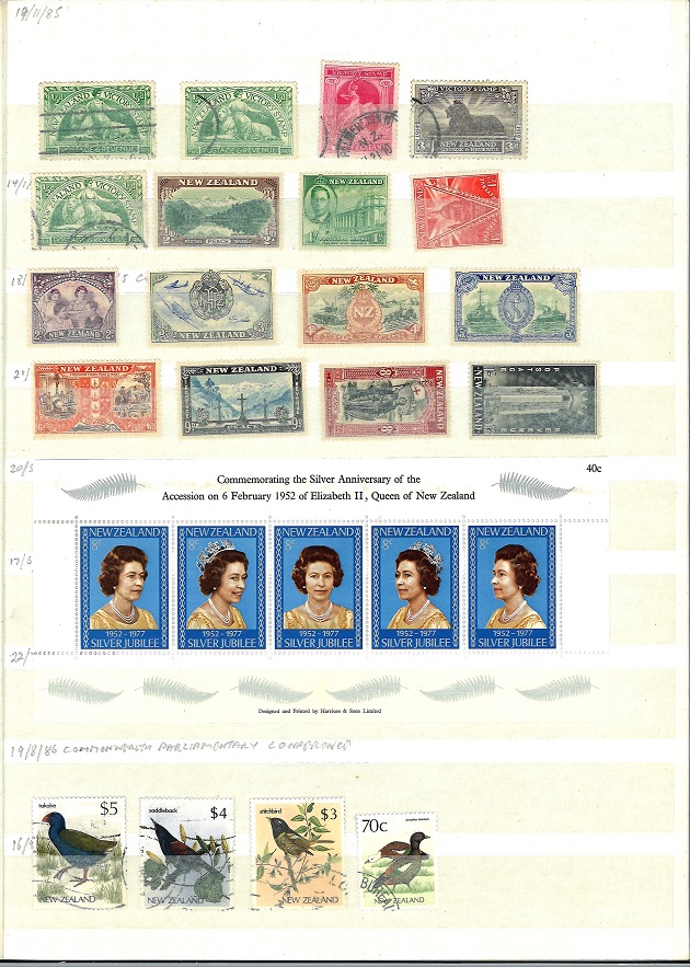 British Commonwealth stamp collection in red stockbook. Mint and used a lot prior to 1945. - Image 4 of 8