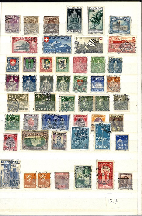 GB and Commonwealth Stamp collection high value in Black Stock book. Range of countries covered