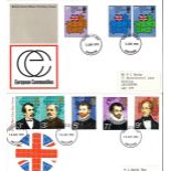 GB FDC 1973/1979 collection. 78 covers. Some duplication. Includes gutter and corner blocks. Good