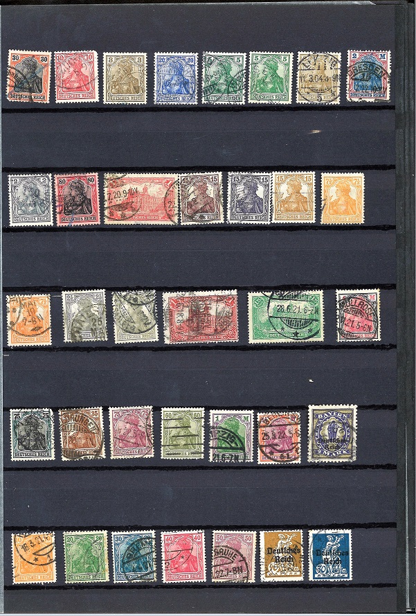 Stamp collection in brown stock book. Mint and used including Belgium and Germany. Cat value £ - Image 6 of 8