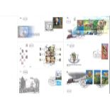 Israeli FDC collection in album. 110 covers ranging from 1998-2002. Full tabs and miniature