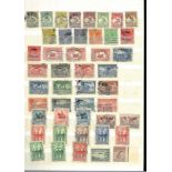 British Commonwealth stamp collection in red stockbook. Mint and used a lot prior to 1945.