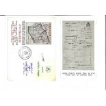 Israel special cover collection. 9 covers and bus and taxi receipts. Includes 1957 cancelled on