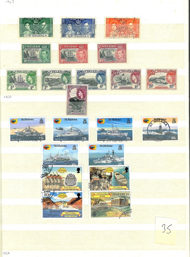 British Commonwealth stamp collection in red stockbook. Mint and used a lot prior to 1945. - Image 6 of 8