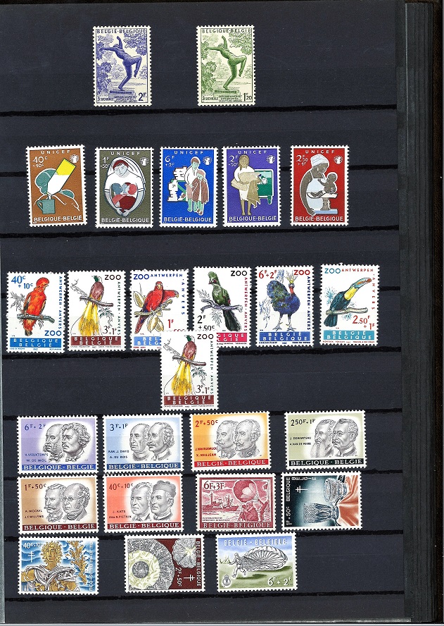 Stamp collection in brown stock book. Mint and used including Belgium and Germany. Cat value £ - Image 7 of 8