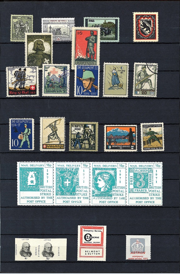 Stamps Fine assortment of Cinderella, tax and court fee labels, including Jersey, GB, India, - Image 3 of 8