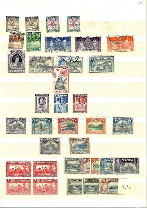 British Commonwealth stamp collection in red stockbook. Mint and used a lot prior to 1945. - Image 7 of 8