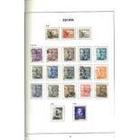 Spanish stamp collection in Davo boxed album. Mainly mint 1945/1975 over 100 pages. Good