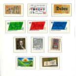 West Germany stamp collection 1980/5. Housed in blue lighthouse album. Catalogue value £700. Good