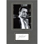 George C Scott signature piece below b/w photo. American stage and film actor, director, and