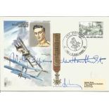 Great War ace Baron Willy Coppins De Houthust signed on his own 1977 Historic Aviators cover. Top