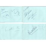 Autograph book with 31 signatures. Some dedicated. Includes Gerald Flood, Flynn Mills, Hilary