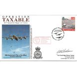 G A Chalmers DFC DFM signed Operation Taxable cover. Operation Taxable 617 Squadron Royal Air Force.