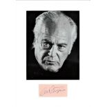 Curd Jurgens signature piece below b/w photo. German-Austrian stage and film actor. He was usually