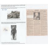 Signature and Obituary of highly decorated WW2 RAF fighter ace with 18 confirmed air victories Air