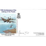 James Tait signed 1994 50th anniv of the sinking of the Tirpitz cover not postally used. Good