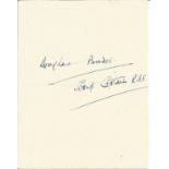 Grp Cptn Douglas Bader DSO DFC signature piece. He has signed it Group Captain. Famous legless WW2