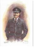Wg Cmdr Peter Ayerst WW2 RAF Battle of Britain Pilot signed colour print 12x8 inch signed in pencil.