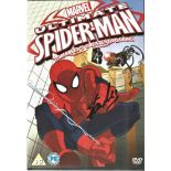 Stan Lee signed DVD inlay of Ultimate Spider-man vs Marvel's Greatest villains. DVD included. Good