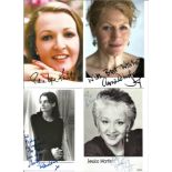 Actresses signed 6x4 photo collection. 24 photos assorted colour and b/w. Some of signatures