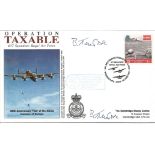 B Kent DFC signed Operation Taxable cover. Operation Taxable 617 Squadron Royal Air Force. 50th