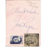 Joan Regan signed album page. 19 January 1928 - 12 September 2013) was an English traditional pop