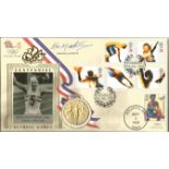 Kenneth J Matthews signed Olympic Game FDC. Comes with replica 1908 gold medal inset. Good