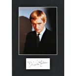 David McCallum signature piece mounted below colour photo. Approx. overall size 15x11. Scottish-