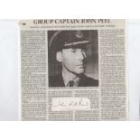 Signature and Obituary of fighting Squadron Commander during the Battle of Britain, GROUP CAPTAIN