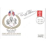 Buzz Aldrin signed First Men on the Moon FDC. Good Condition. All signed items come with our