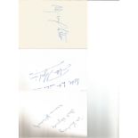 World politics signed collection. 20+ items. Assortment of signed letters, photos and album pages.