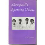 Bob Paisley, Emlyn Hughes and Kenny Dalglish signed Liverpool's sporting pages softback book. Good