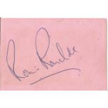 Ronnie Ronalde signed album page. (29 June 1923 - 13 January 2015), known professionally as Ronnie