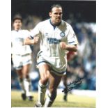 Football Mel Sterland 10x8 signed colour photo playing for Leeds. Melvyn "Mel" Sterland (born 1