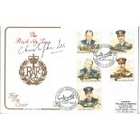 Christopher Lee signed 50th anniversary of the RAF FDC. 16/9/86 Scampton Lincoln postmark. Good