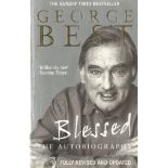 George Best signed Blessed the autobiography paperback book. Signed on inside title page. Good