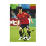 Football David Silva 12x8 signed colour photo pictured in action for Spain. A Spanish