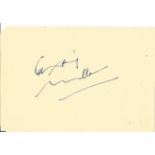 Gary Miller signed album page. (1924 - 15 June 1968 was an English popular music singer and actor of