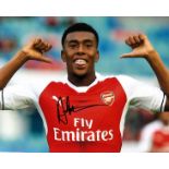Alex Iwobi Signed Arsenal 8x10 Photo. Good Condition. All signed items come with our certificate